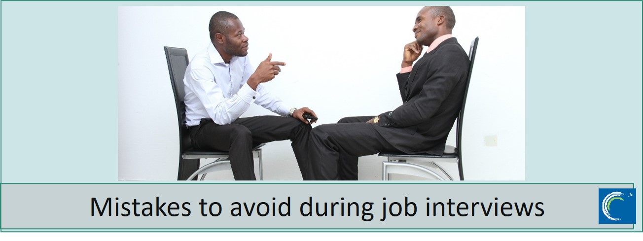 8 Mistakes to avoid during job interviews